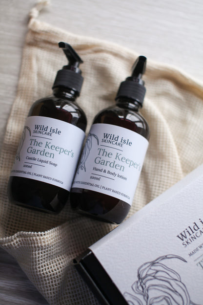 Two bottles of Wild Isle Skincare products gift set