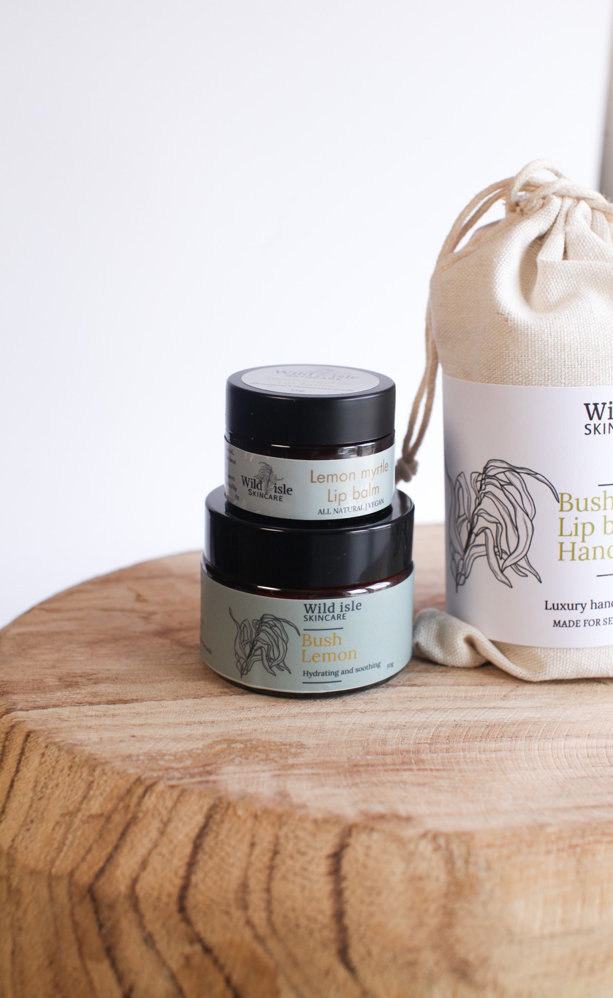 Bush lemon Twin Set – Hand Cream & Lip Balm Gift Bag