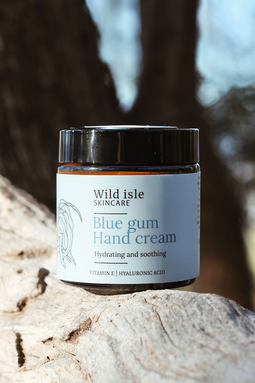 blue gum hand cream wild isle skincare 