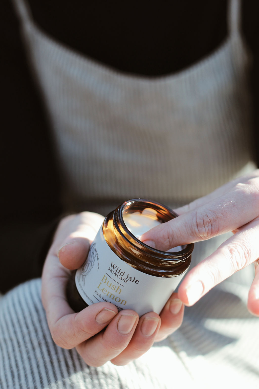 tasmanian blue gum hand cream tasmanian made skincare wild isle hydrating essential oil skincare norishing